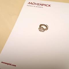 Náušnica, ako bolo nahlásené Mövenpick Hotel Amsterdam City Centre pomocou iLost