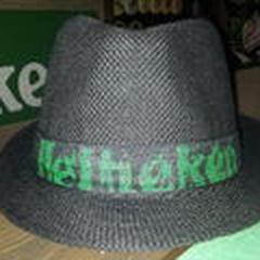 zwarte Heineken hoedje