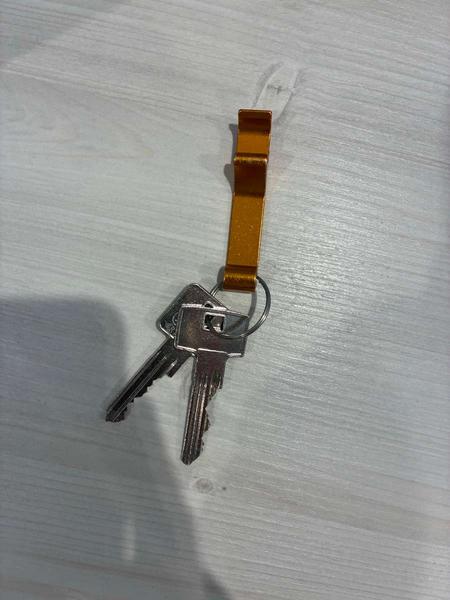 Key twee sleutels aan een sleutelhanger