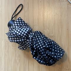 Black and White Polka Dot Compact Umbrella, zoals gemeld door Best Kept Secret 2025 met iLost
