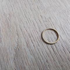 Goudkleurige ring met steentjes, come riportato a iLost