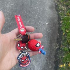 Sleutel met Spider-Man sleutelhangers, som rapporterats till iLost