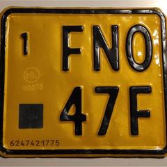 Kentekenplaat brommer, som rapportert til iLost