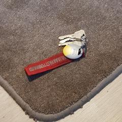 Bos sleutels met rode sleutelhanger, segons s'ha informat a iLost