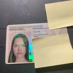 Personalausweis, som rapporterats till iLost