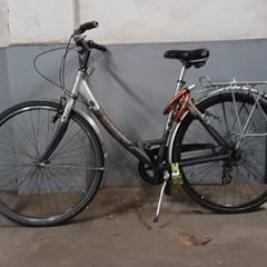 Bici da donna Minerva Zilver-Blauw, come riportato da Fietsdepot Hasselt utilizzando iLost