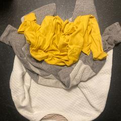 Oblečení White, Grey and Yellow, jak nahlášeno Ramada by Wyndham Amsterdam Airport Schiphol pomocí iLost