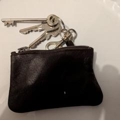 Bruin sleutelportemonneetje, como reportado ao iLost