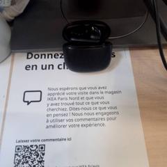 Écouteur ecouteur noir, a été signalé par IKEA Paris Nord Roissy utilisant iLost