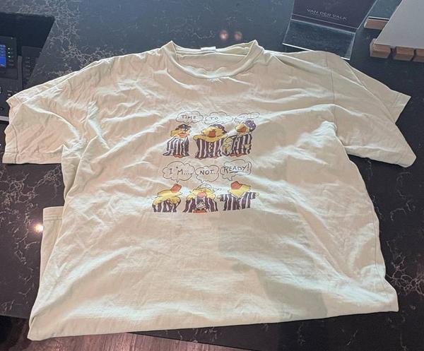 T-shirt Licht Groen met tekst