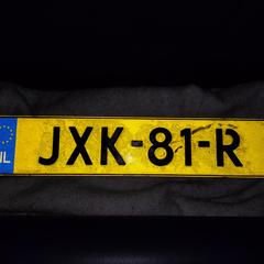 Kentekenplaat, as reported to iLost