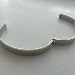 Armband, goud en zilverkleurig, scharniersluiting, gerapporteerd met iLost