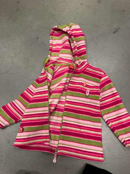 Jacket Roze gestreept met bloemetjes
