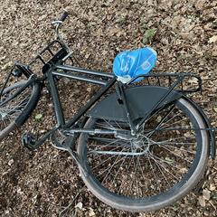 Herenfiets met transportrek zwart, segundo informou a iLost