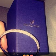 Zilveren Swarovski armband