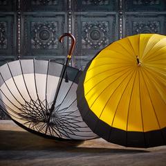 Big black and yellow Rituals umbrella, som rapportert til iLost