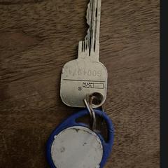 Sleutel met blauwe tag, as reported to iLost