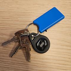 Sleutels sleutels met blauwe hanger, som rapportert av Gemeente Medemblik ved bruk av iLost