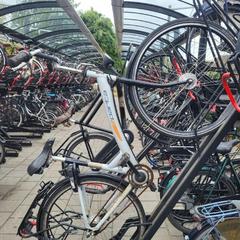 Bicicletta Sparta blauwe damesfiets, come riportato da Gemeente Barneveld utilizzando iLost