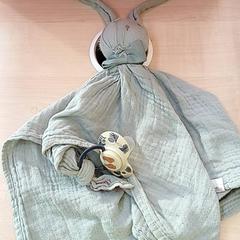 Doudou Bleu + tétine beige motif ours, a été signalé par IKEA Lille utilisant iLost