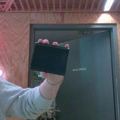 Powerbank plastic, metal, as reported by MEININGER Hotel Innsbruck Zentrum using iLost