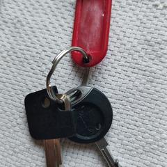 2 sleutels, rood label, Amsterdam Noord, come riportato a iLost