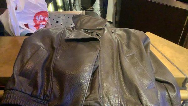 Jacket Bruin leer