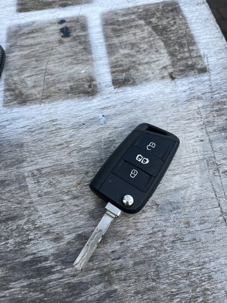 Autosleutel Zwart met afstandsbediening Volkswagen