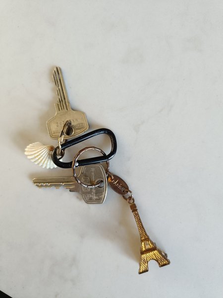 Keychain met twee sleutels 