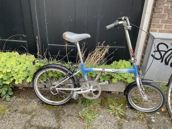Folding bike Blauw wit 