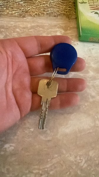 Key Blauwe tag