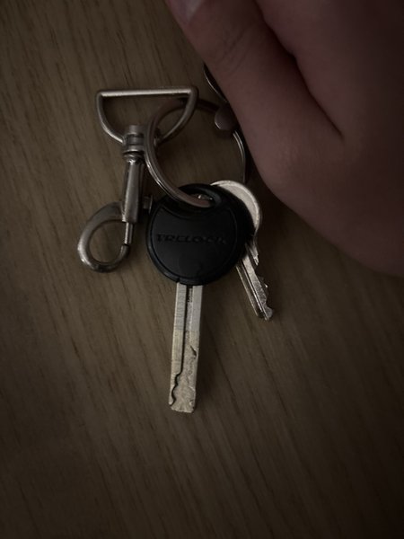 Sleutel Zilver met zwart