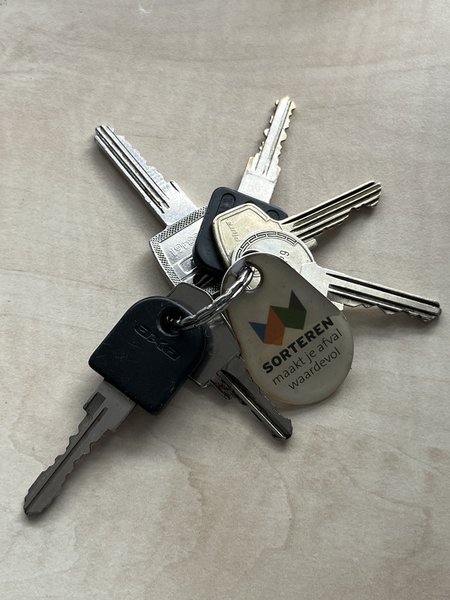 Keychain Afval tag