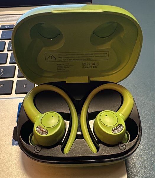 Earpods Bright green earphones ROHS