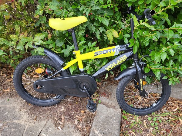 Children's bike geel/zwart