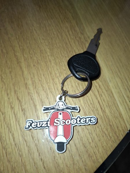 Sleutelhoes met sleutels Zwart met hanger fevzi